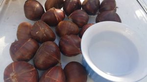 Как приготовить съедобные каштаны в духовке? Самый простой рецепт.