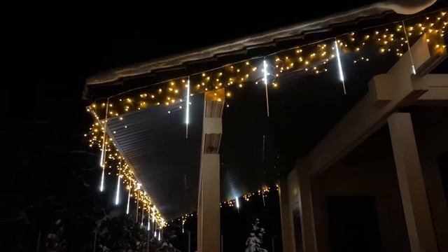 Новогоднее освещение домов под ключ #новогоднееосвещение