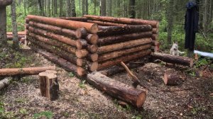 Строительство промысловой избы!