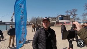 Покидушки сёрфовых палок (удилищ для ловли пеленгаса). Бердянск Азовское море. 31 03 2019