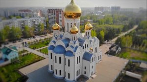 Троице Владимирский собор, Novosibirsk 4k drone Новосибирск с высоты птичьего полета, Сибирь