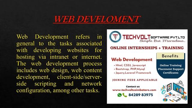 Online Student Internships | Web Development With Python