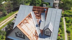 Замена старой фальцевой кровли на гибкую черепицу SHINGLAS Кадриль .