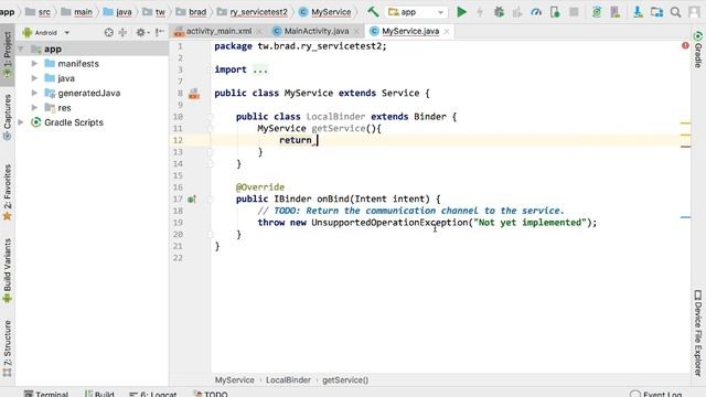 Android 中文教學 中階 / 3-1 BindService - 1