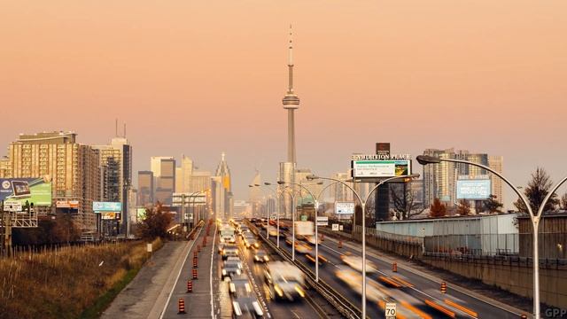 Toronto 4K Drone at Night Video смотреть онлайн