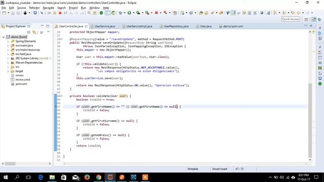 Tutorial 8 (español) mysql + java spring boot + angular 4 смотреть онлайн