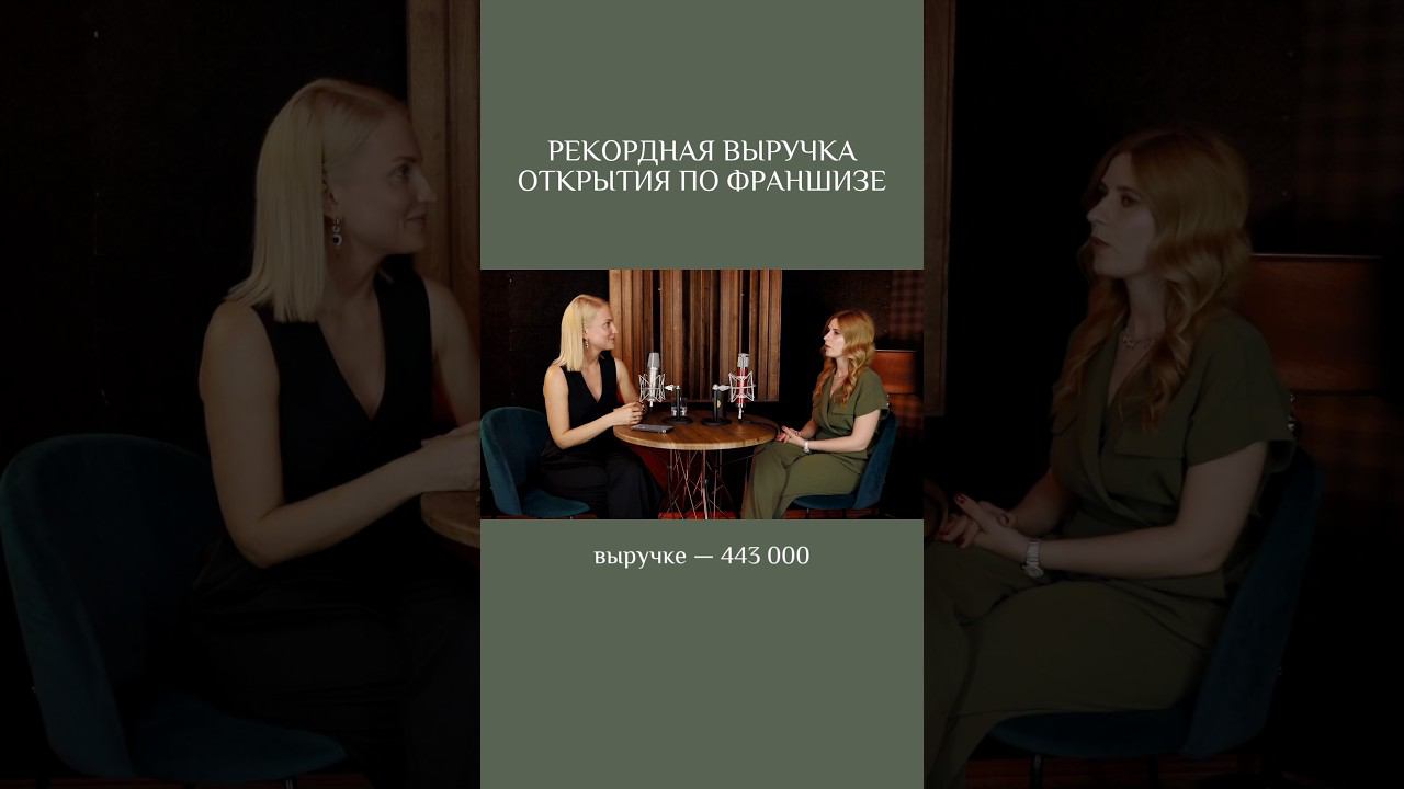 Рекордная выручка открытия по франшизе  #купитьфраншизу #бизнес #инвестиции #idolface #podcast