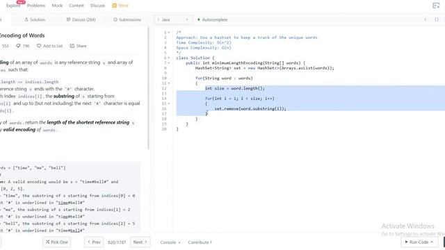 820. Short Encoding of Words (LeetCode) смотреть онлайн
