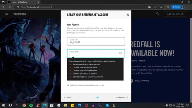 How to create a Bethesda account