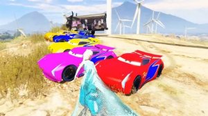 Crazy Track - Race All Disney Cars Lightning McQueen & bobby swift,Hudson,Monster truck Race Cars
