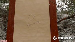 Отстрел картечи Феттер 8.5 и Главпатрон (сильвершот) 8.5 на кучность, 50метров.