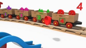 02Учим фигуры с деревянной игрушкой Тино для детей