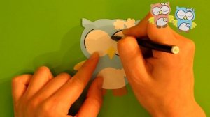 How to make a paper owl crafts step by step l Owl application. Creative diy projects.