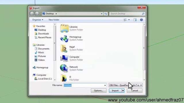 How to import .obj file in SketchUp смотреть онлайн