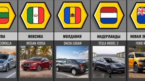 Самые Популярные Автомобили в Разных Странах Мира