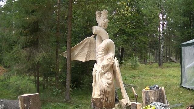 Фестиваль деревянных скульптур.Шарья Костромская область