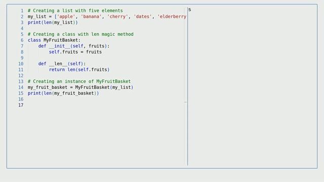 Python - Object Oriented: __len__ Magic Method