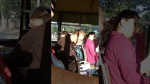 Идиот в автобусе г. Мариуполь