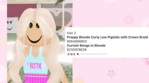 PREPPY HAIR STYLES FOR ROBLOX *With Codes And Links*