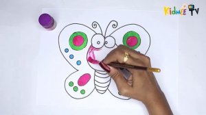 ? How to Draw a Cute Butterfly ? Рисование и раскраска бабочки ? Drawing & Coloring Butterfly ?