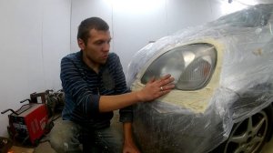 Полировка фар с 3M полиролью
