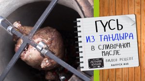 ГУСЬ из ТАНДЫРА с яблоками Видео рецепт приготовления гуся к Рождеству в тандыре