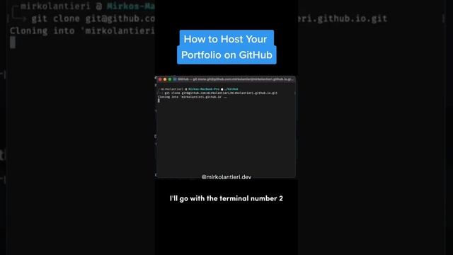 How To Host Your Portfolio on GitHub ? #github #portfolio #developer #softwareengineer #repository