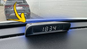 Автомобильные часы на солнечной батарее с Алиэкспресс
