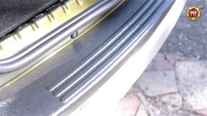 Накладка на задний бампер (Вариант 3) Renault Duster 2015- (russ-artel.ru)