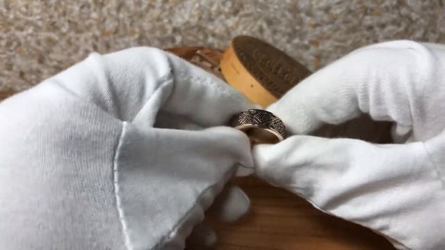 Кольцо с обережными символами "Одолень-трава" и "Цветок Папоротника". Золото смотреть онлайн