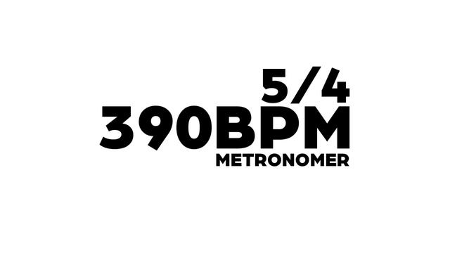 390 BPM Metronome 5/4 смотреть онлайн