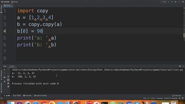 How to use Shallow copy and Deep copy in python 3