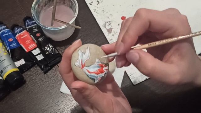 Роспись КАМНЕЙ акриловыми красками/ Stone painting/ Acrylic смотреть онлайн