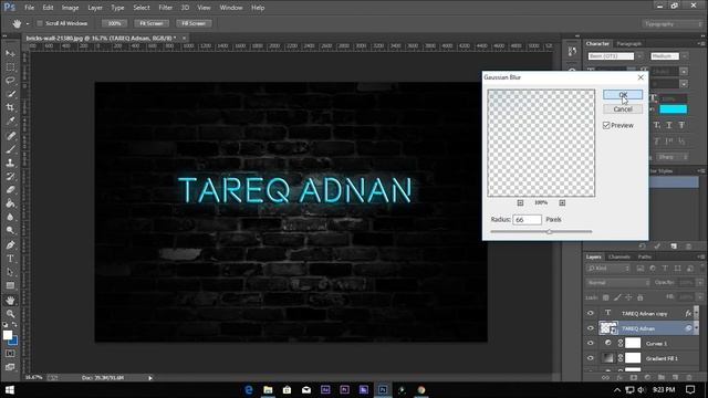 NEON TEXT Effect | Photoshop Text Effect Tutorial | NEON GLOW