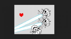 сделал мультик санс против чары!