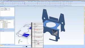 Adding a sketch to a sheet metal part in HiCAD 2015