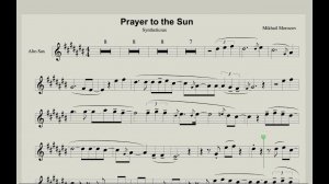 Syntheticsax - Prayer to the Sun (sheet music for Sax Alto)