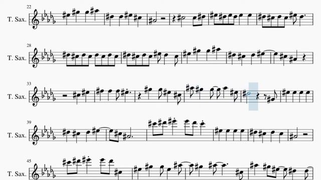 Tenor Sax Sheet Music: How to play The Lazy Song by Bruno Mars смотреть онлайн