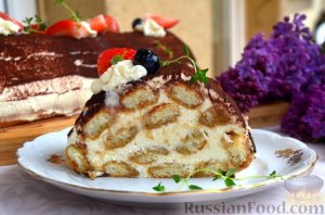 Когда порционного десерта мало!
РУЛЕТ "ТИРАМИСУ"