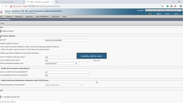 Configure IM & P server - 8 смотреть онлайн