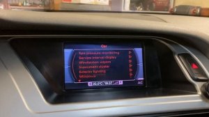 Headlight range control - headlamp converter active. Range reduced - Audi A4, A5, A6, Q3, Q5, Q7 MM