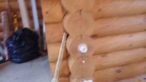 ООО ДревПроектСтрой Строительство бани из оцилиндрованного бревна октябрь 2016 года.