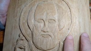 В гостях у резчика. Икона: Святой Николай Чудотворец. Процесс изготовления.