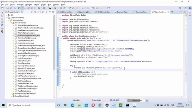 File Download Automation in Selenium Web Driver using Wget in Windows|kbtutorials смотреть онлайн