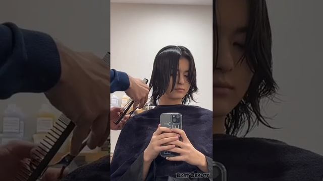 Getting a new TOMBOY Haircut | Fluffy Hair | Wolf Mullet cut