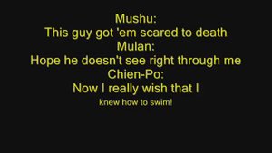 mulan -  I'll make a man out of you lyrics