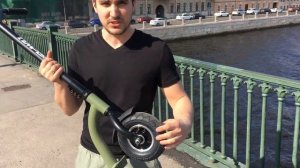 Обзор Дертового самоката на надувных колесах для города DIRT TEMPISH