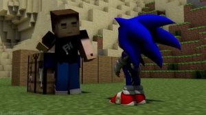 SONIC IN MINECRAFT 3D Minecraft Animation  1