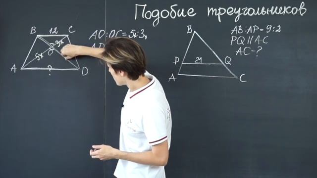 Подобие треугольников. Признаки подобия треугольников (часть 1) | Математика