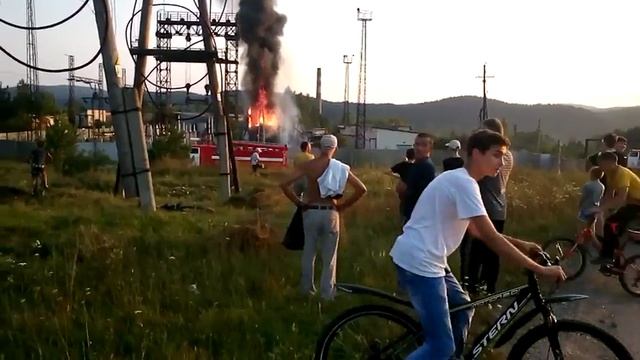 Очередной пожар электроподстанции